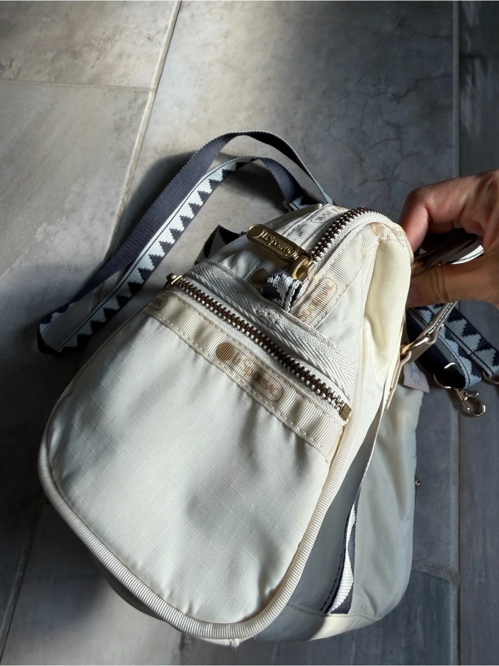 LeSportsac x Yumie Kazama 2way Shoulder Bag Small Beige Japan Limited Rare